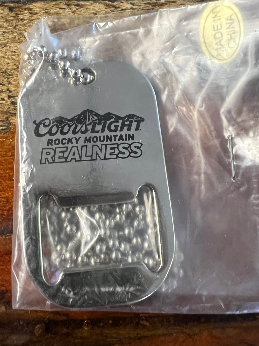 Coors Light "Rocky Mountain Realness" Metal bottle opener
